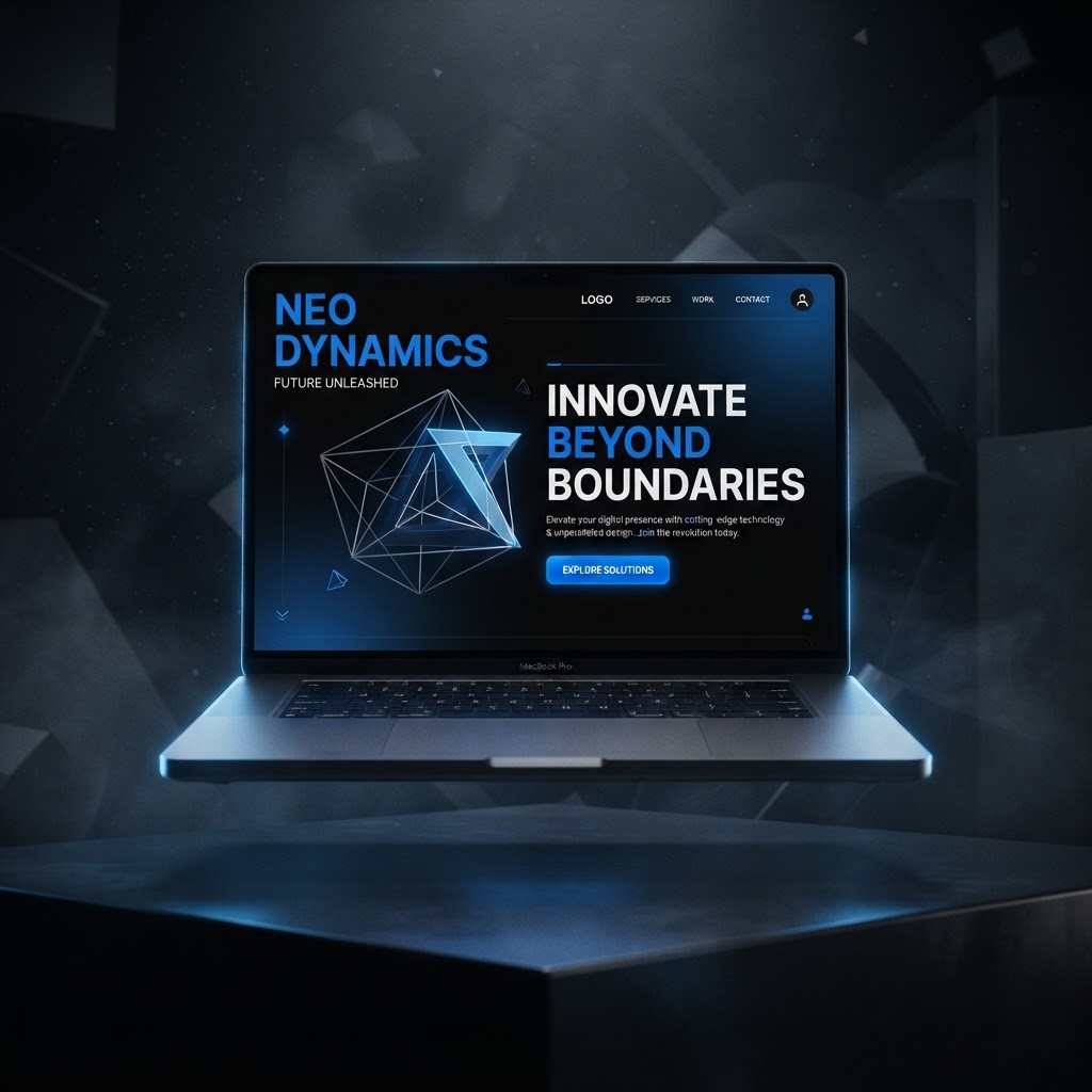 Website design mockup